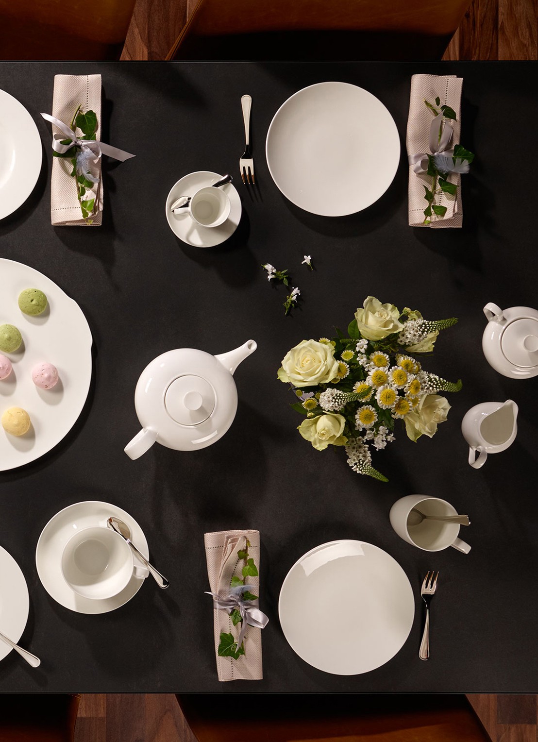Villeroy & Boch Royal dinerbord 25 cm - voorkant 3 gebroken wit