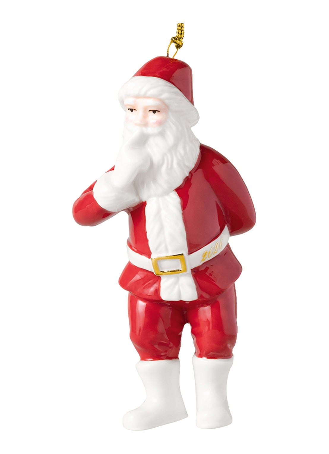 Villeroy & Boch Santa 2026 kersthanger 11 cm - voorkant 4 rood