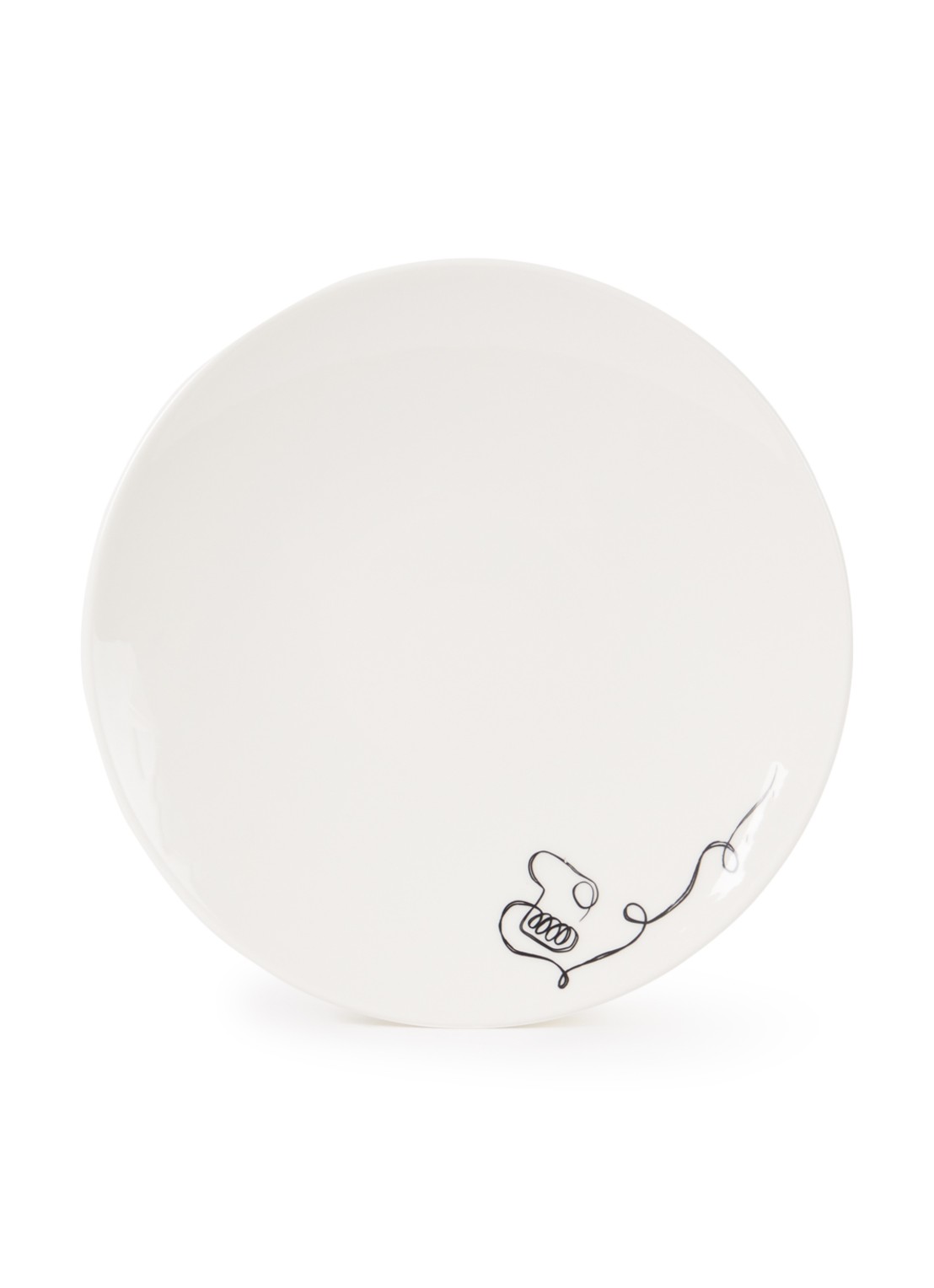 Villeroy & Boch Statement Lines ontbijtbord 21 cm - voorkant wit