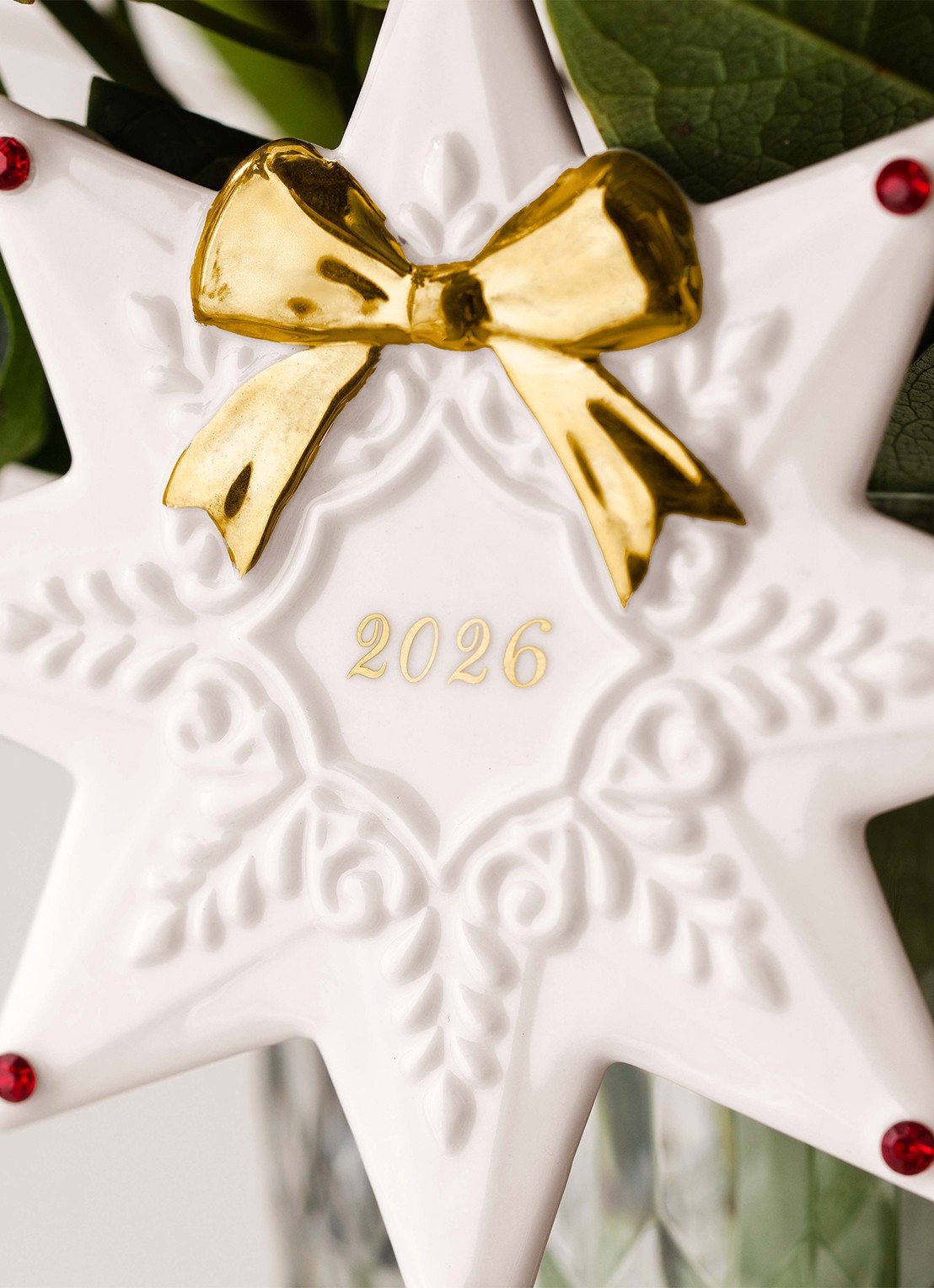 Villeroy & Boch Ster 2026 kersthanger 11,3 cm - achterkant wit