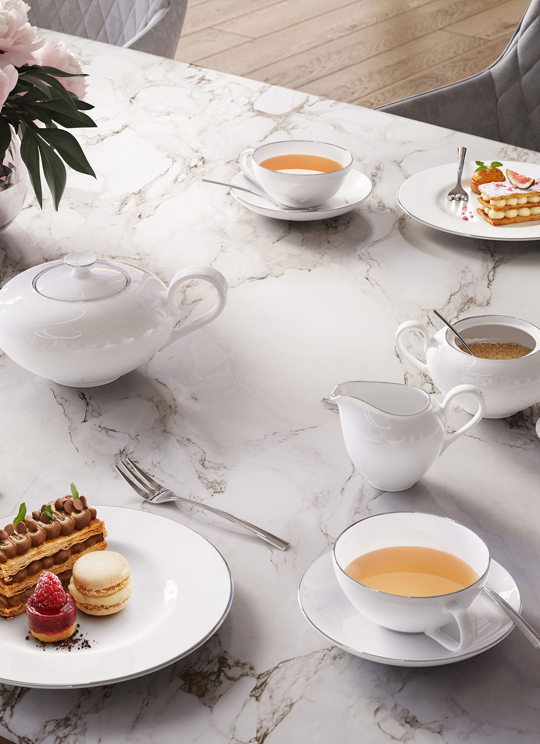 Villeroy & Boch Theekop Anmut Platinum No.1 - voorkant 2 undefined