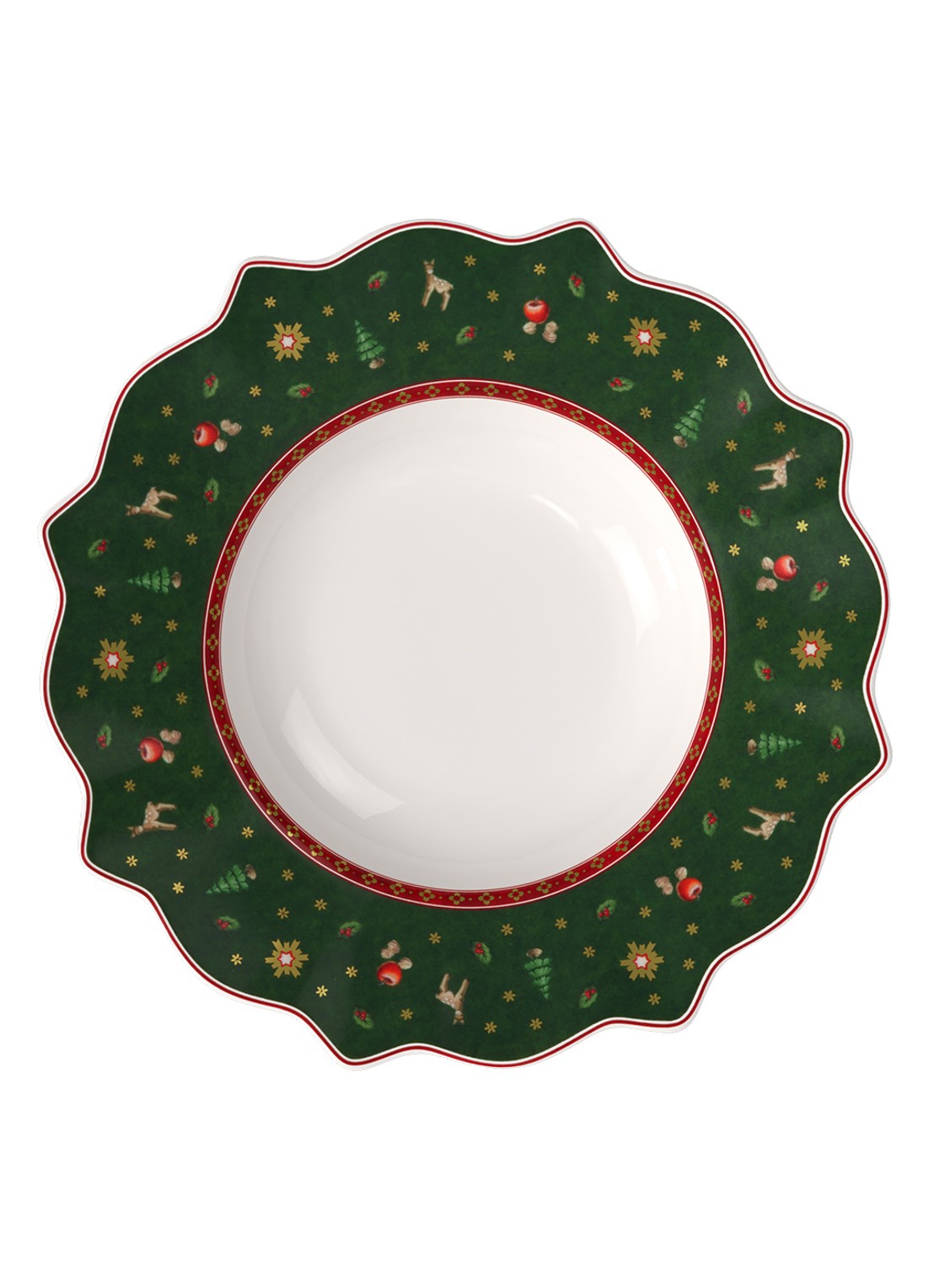 Villeroy & Boch Toy's Delight diep bord 26 cm - voorkant 2 donkergroen