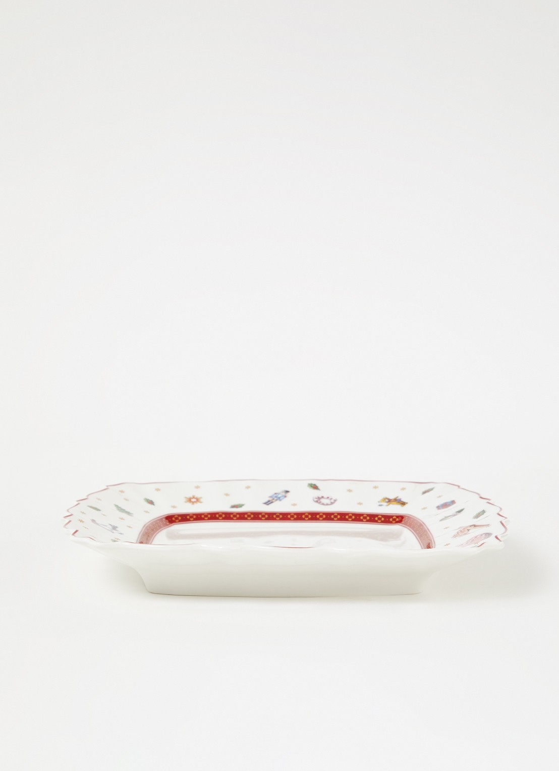 Villeroy & Boch Toy's Delight dinerbord 22,5 x 22,5 cm - voorkant 2 steenrood