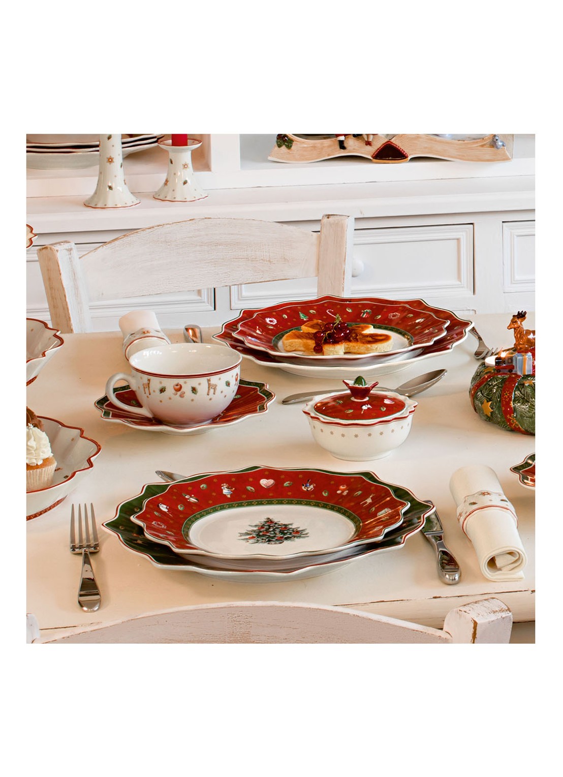 Villeroy & Boch Toy's Delight Kerst dinerbord 29 cm - detail 2 groen