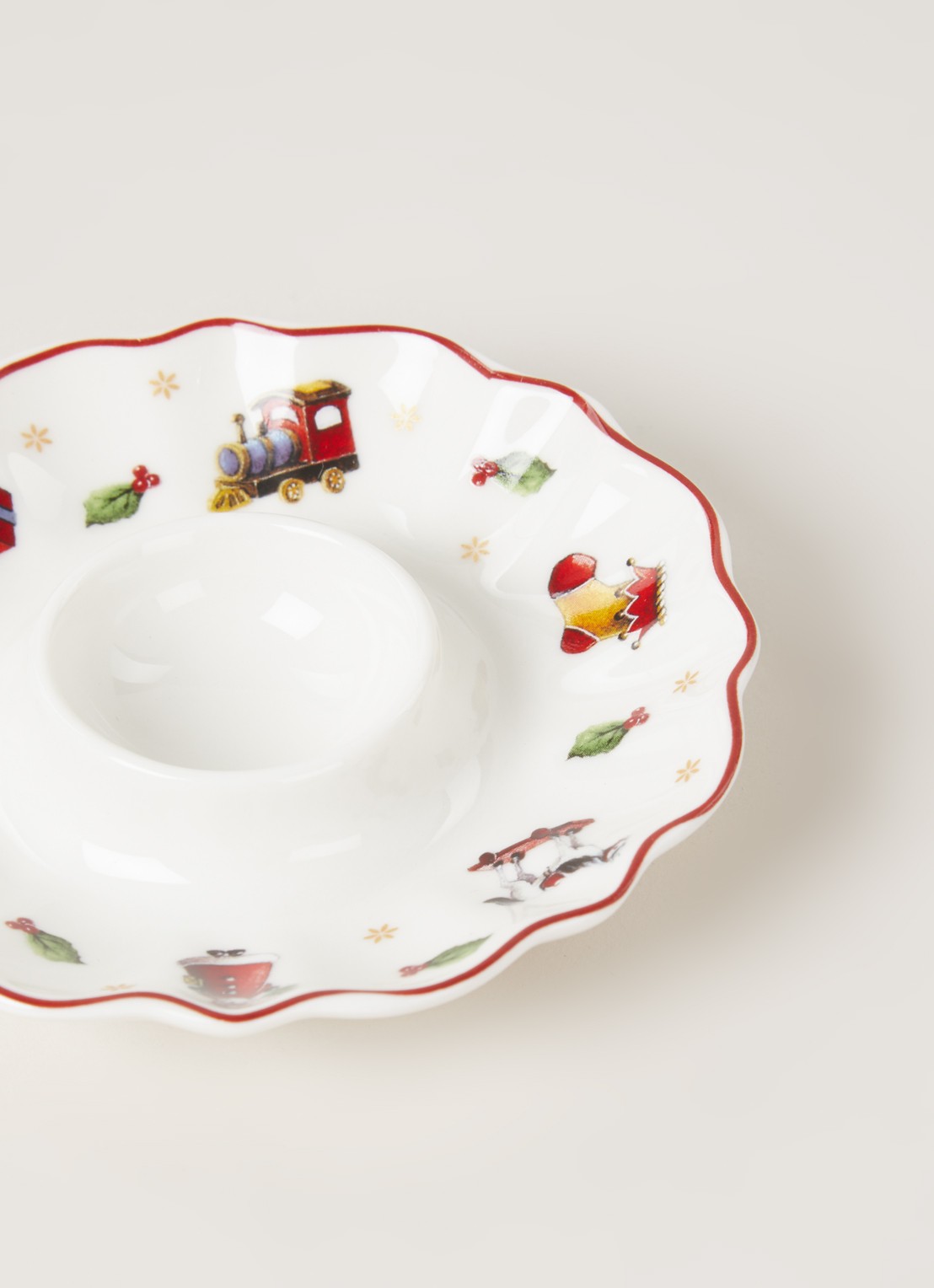 Villeroy & Boch Toy's Delight Kerst eierdop 10,5 cm - detail gebroken wit