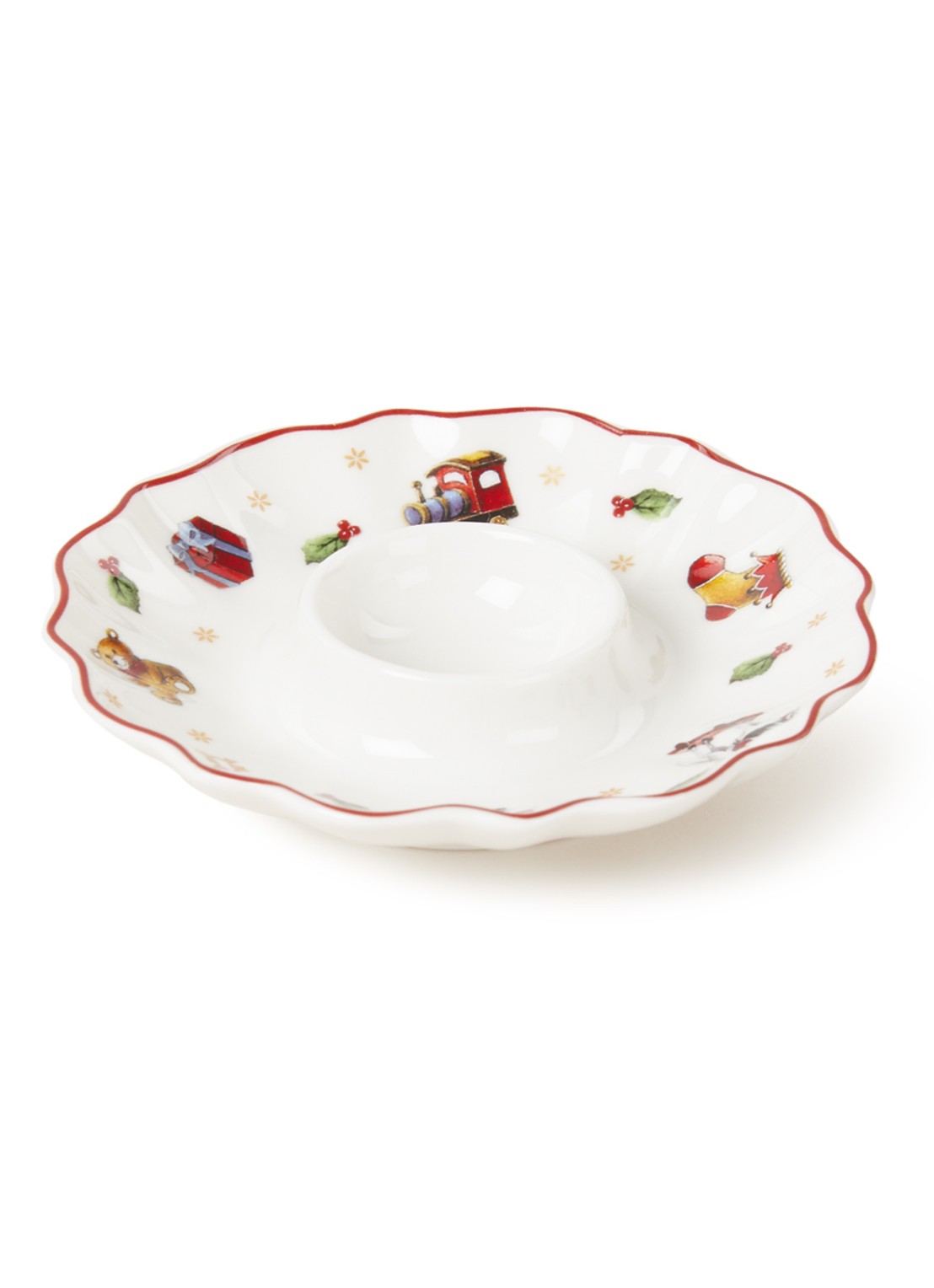 Villeroy & Boch Toy's Delight Kerst eierdop 10,5 cm - voorkant 2 gebroken wit