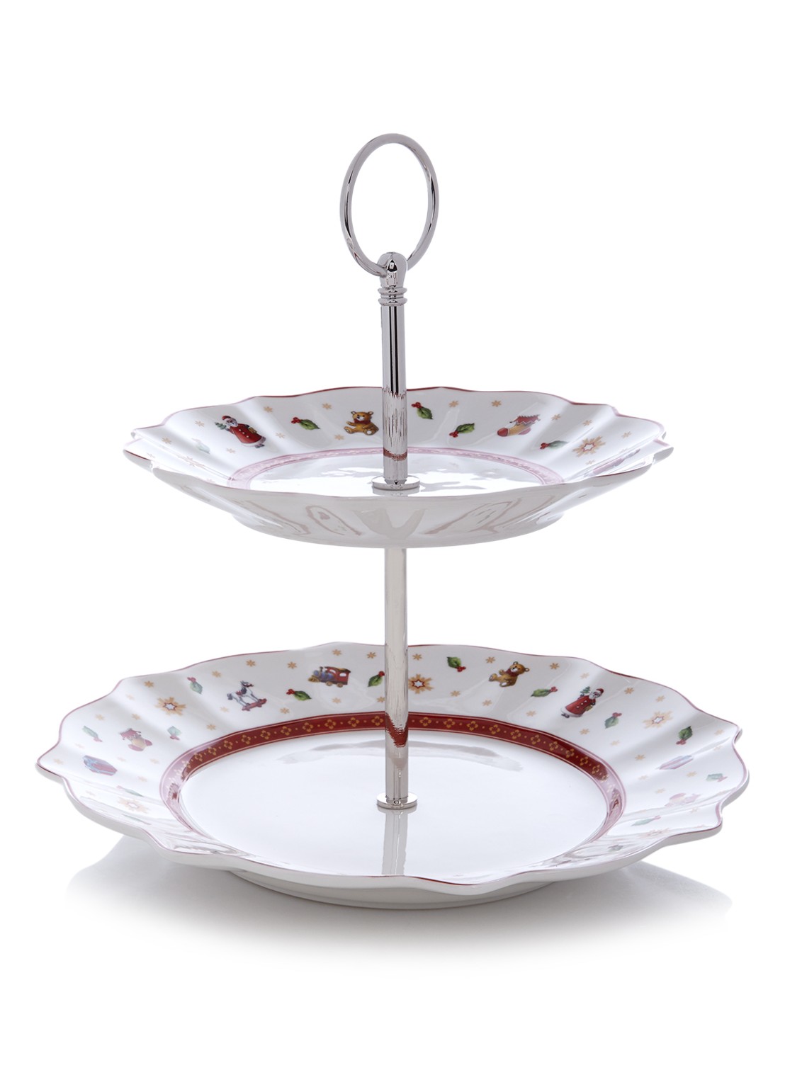 Villeroy & Boch Toy's Delight Kerst etagère 24 cm - voorkant 4 gebroken wit