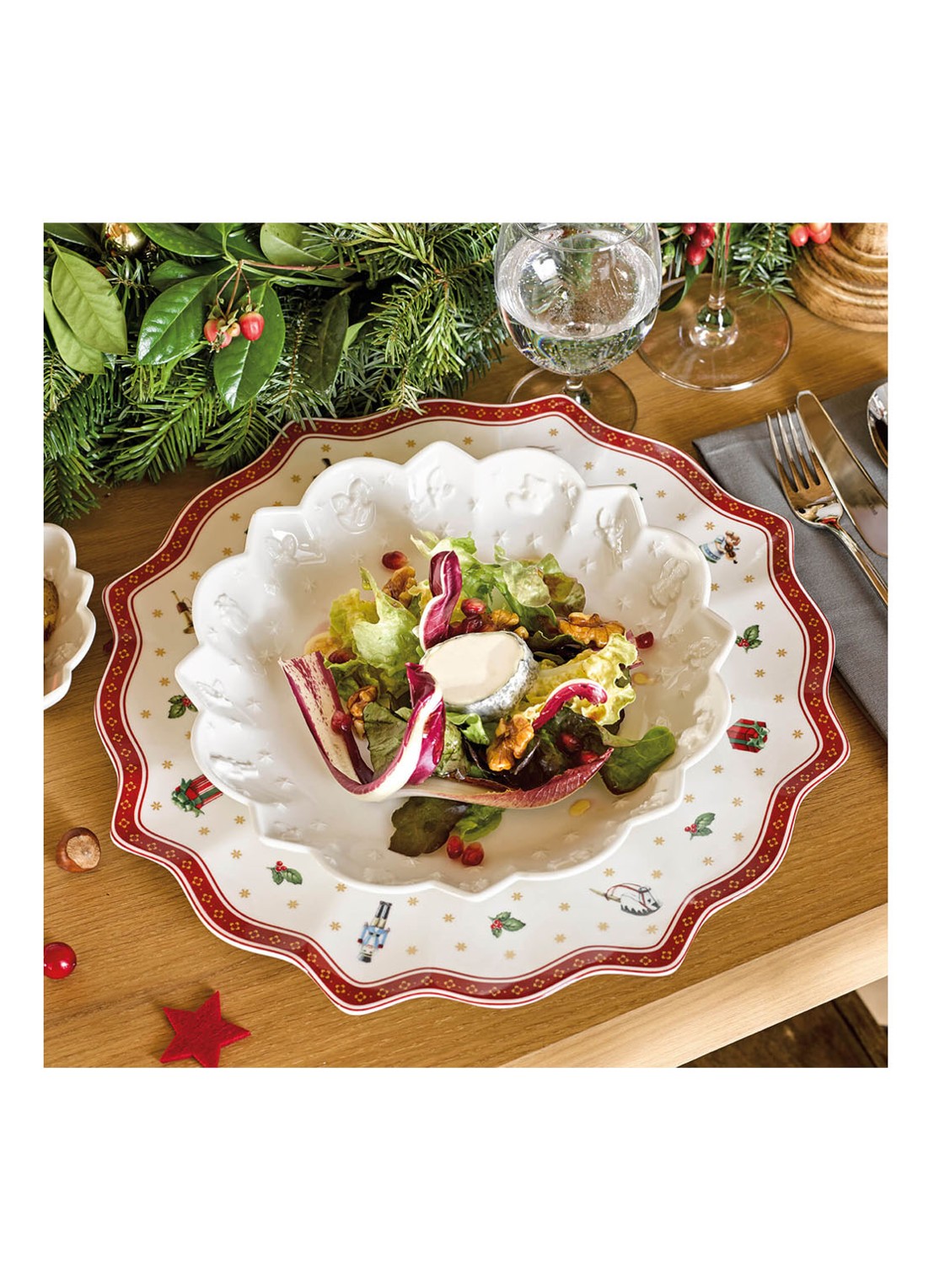 Villeroy & Boch Toy's Delight Kerst onderbord 31 cm - detail 8 gebroken wit