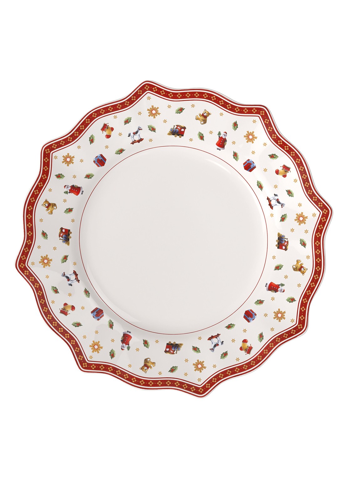 Villeroy & Boch Toy's Delight Kerst onderbord 31 cm - voorkant gebroken wit