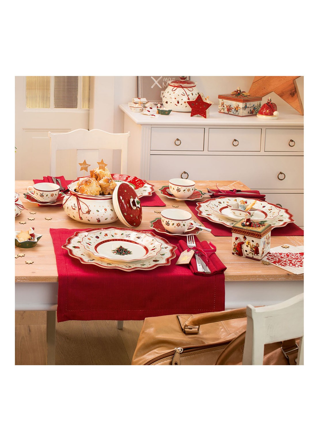 Villeroy & Boch Toy's Delight Kerst ontbijtbord 24 cm - detail 8 gebroken wit
