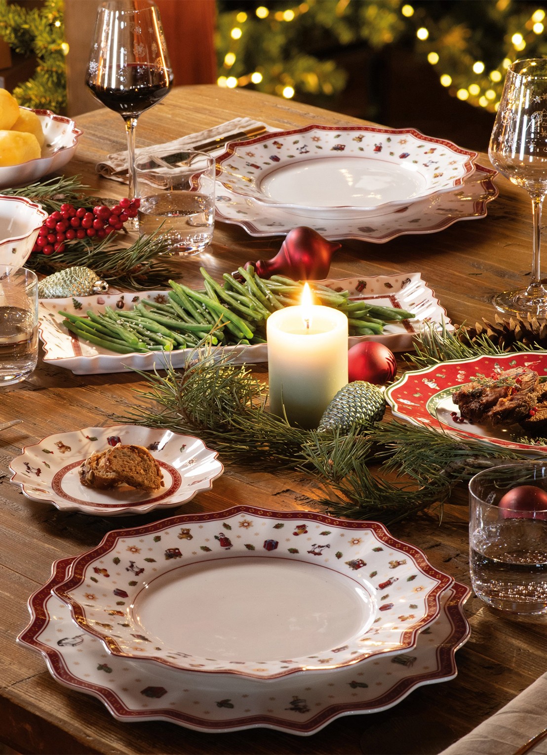 Villeroy & Boch Toy's Delight Kerst soepbord 26 cm - achterkant gebroken wit