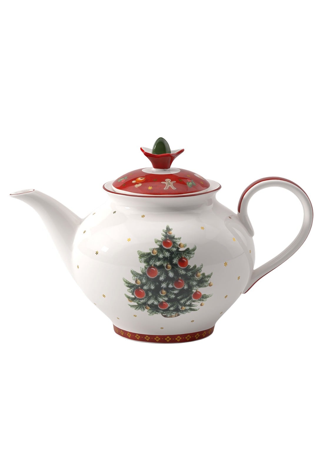 Villeroy & Boch Toy's Delight Kerst theepot 1,5 liter - voorkant 4 gebroken wit