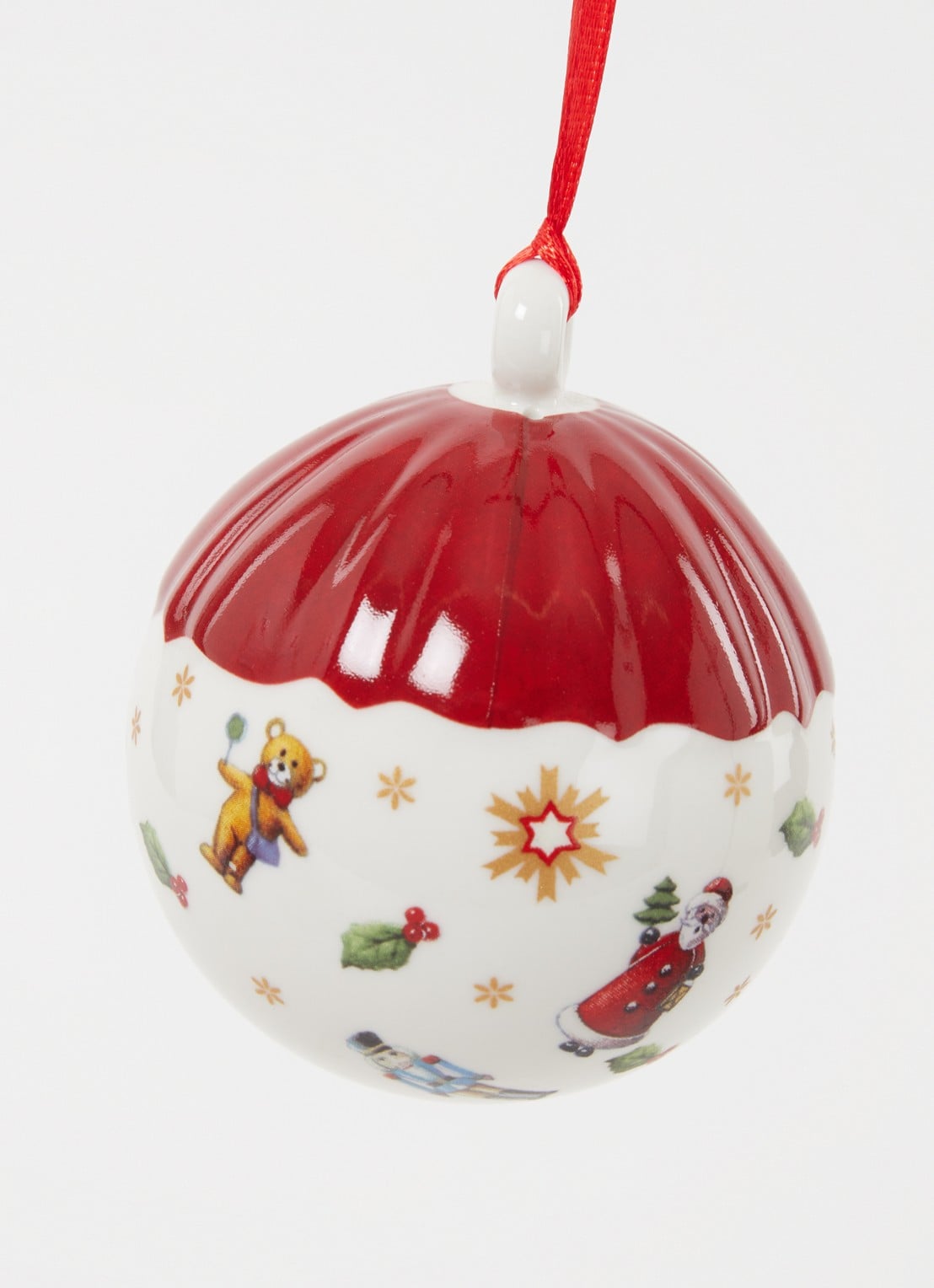 Villeroy & Boch Toy's Delight kerstbal 6 cm - detail steenrood