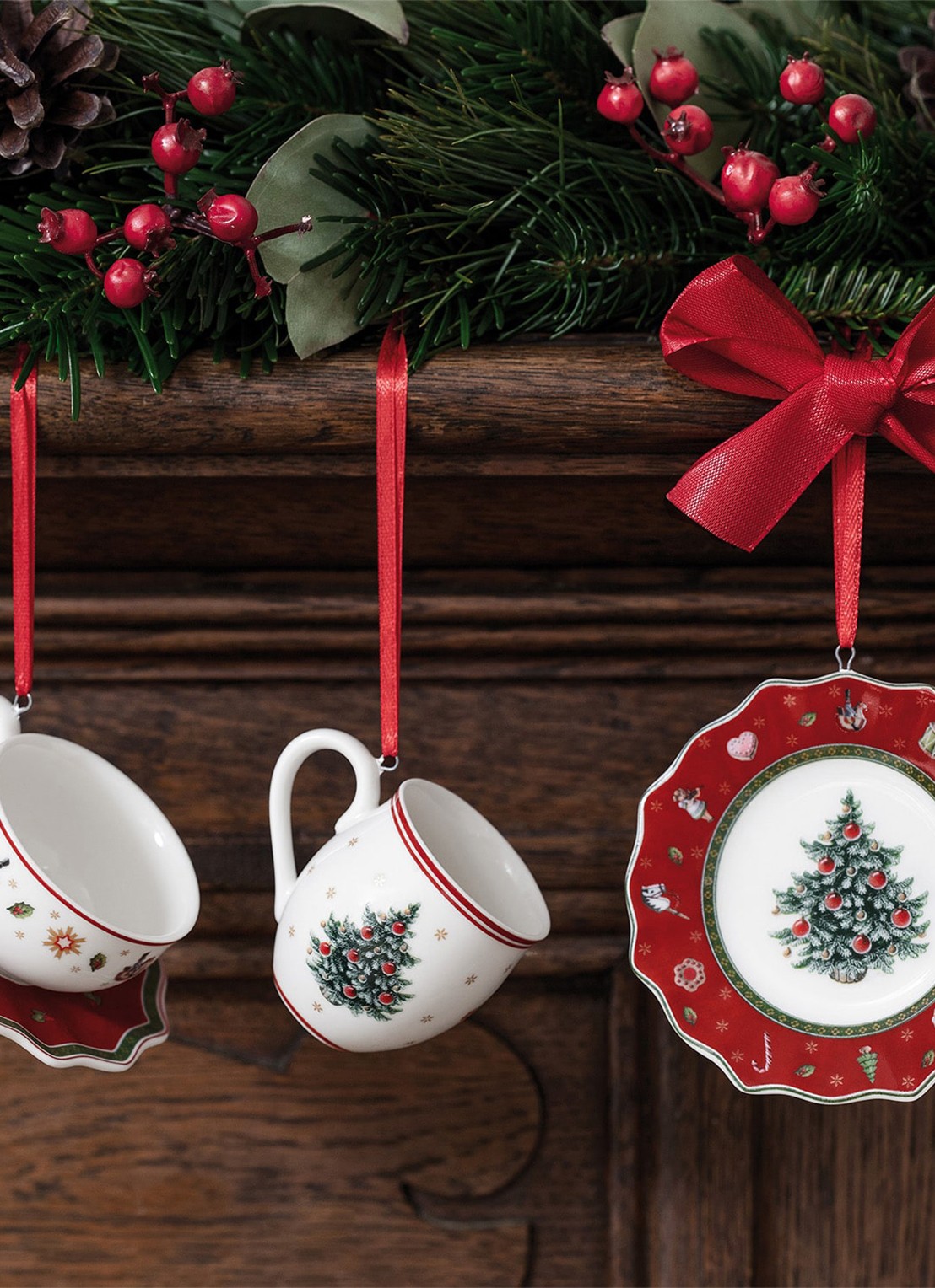 Villeroy & Boch Toy's Delight kersthangerset 3-delig - voorkant 4 gebroken wit