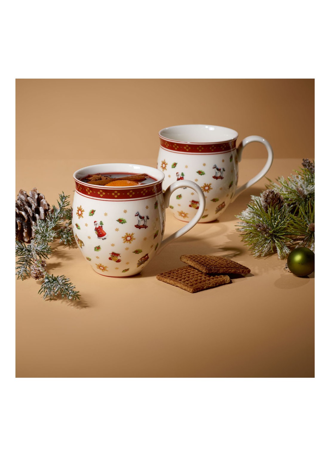 Villeroy & Boch Toy's Delight kerstkopje 34 cl set van 2 - detail 3 gebroken wit