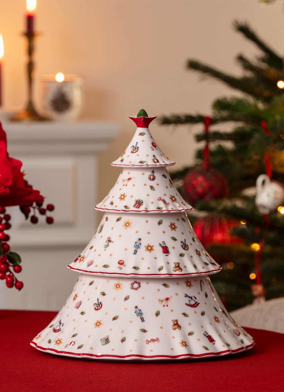 Villeroy & Boch Toy's Delight koektrommel - voorkant 3 rood