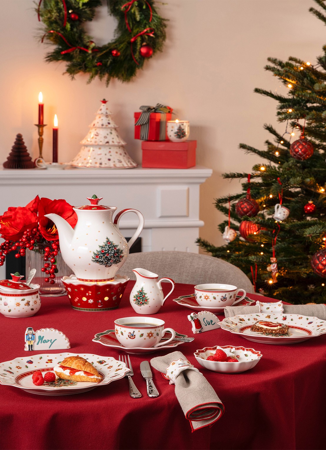 Villeroy & Boch Toy's Delight koffiepot - detail 2 rood