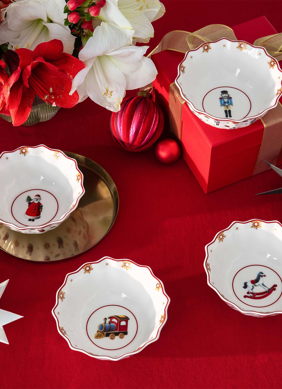Villeroy & Boch Toy's Delight kom 14,9 cm set van 4 - voorkant 2 gebroken wit