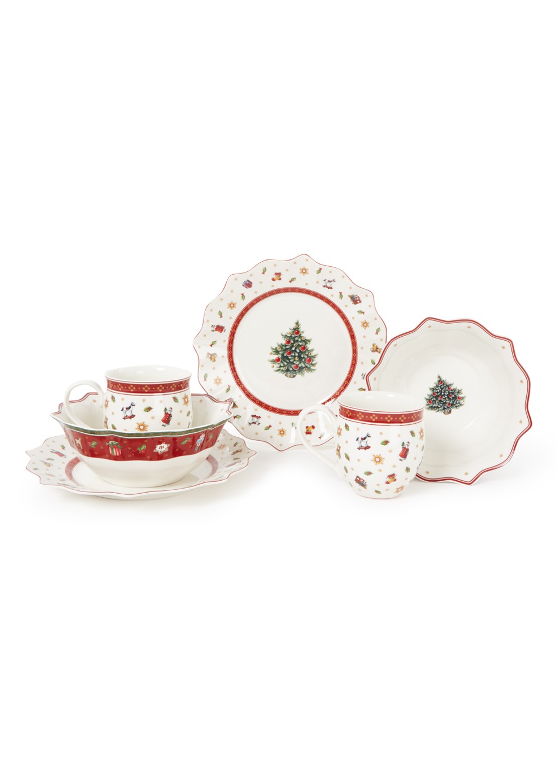 Villeroy & Boch Toy's Delight ontbijtset 6-delig - voorkant wit