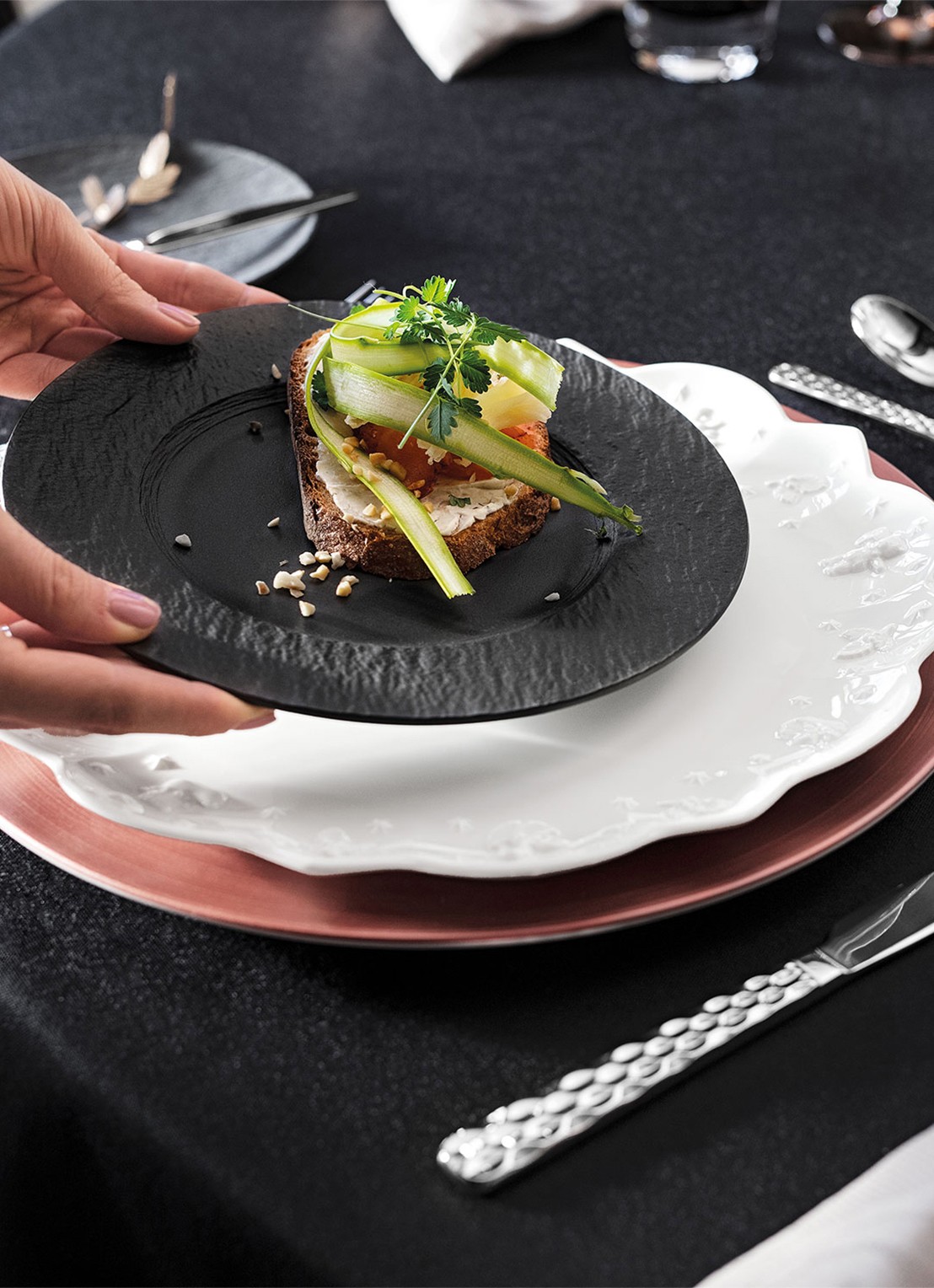 Villeroy & Boch Toy's Delight Royal Classic Kerst dinerbord 29 cm - achterkant 8 gebroken wit