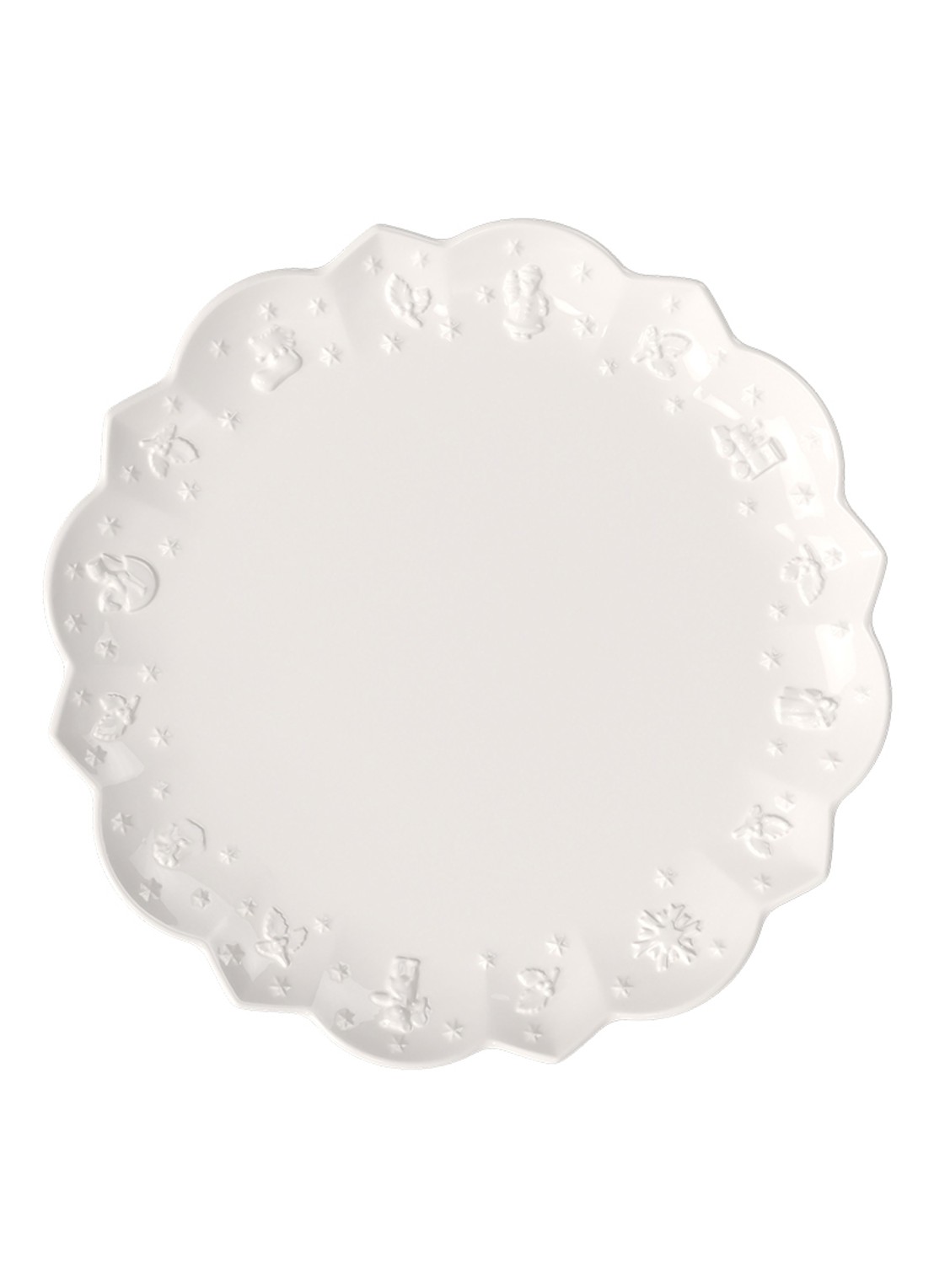 Villeroy & Boch Toy's Delight Royal Classic Kerst dinerbord 29 cm - voorkant 6 gebroken wit