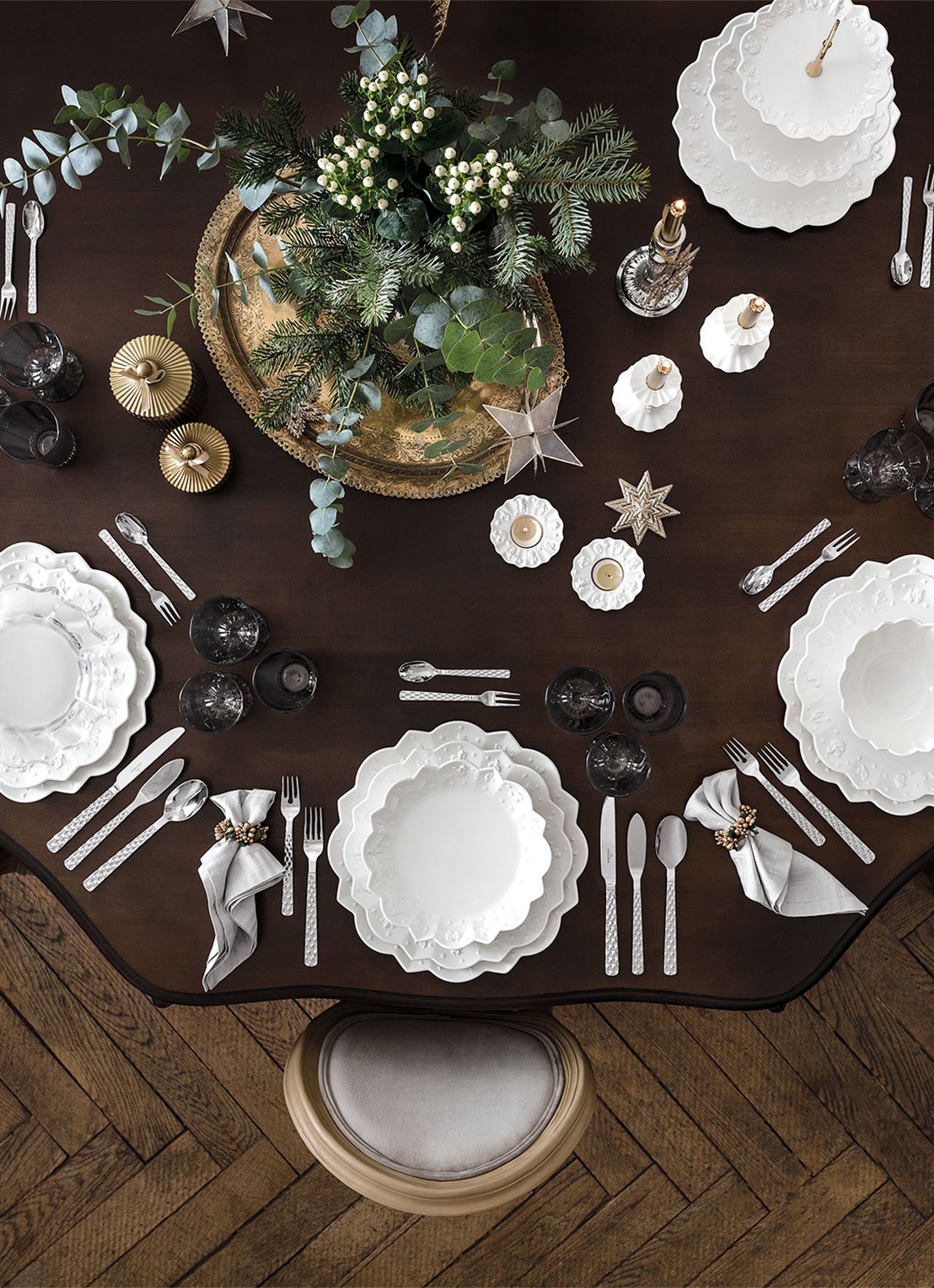 Villeroy & Boch Toy's Delight Royal Classic Kerst ontbijtbord 24 cm - detail 4 gebroken wit