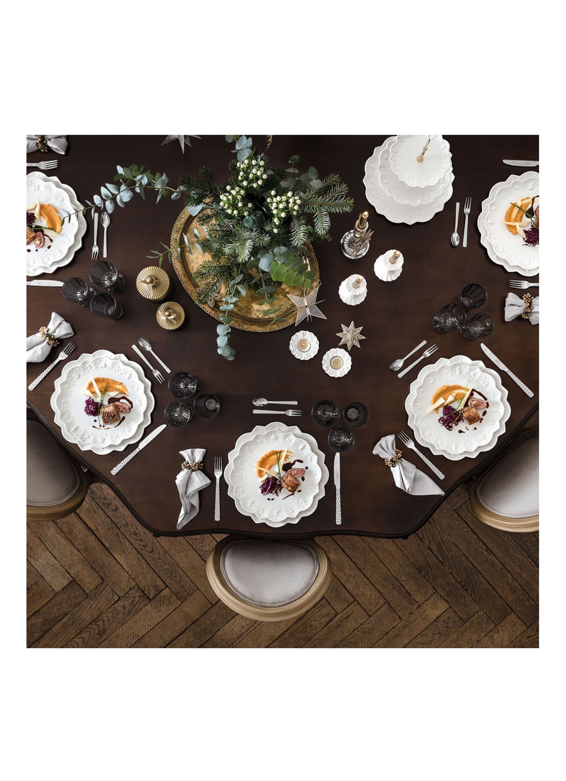 Villeroy & Boch Toy's Delight Royal Classic Kerst ontbijtbord 24 cm - detail 6 gebroken wit