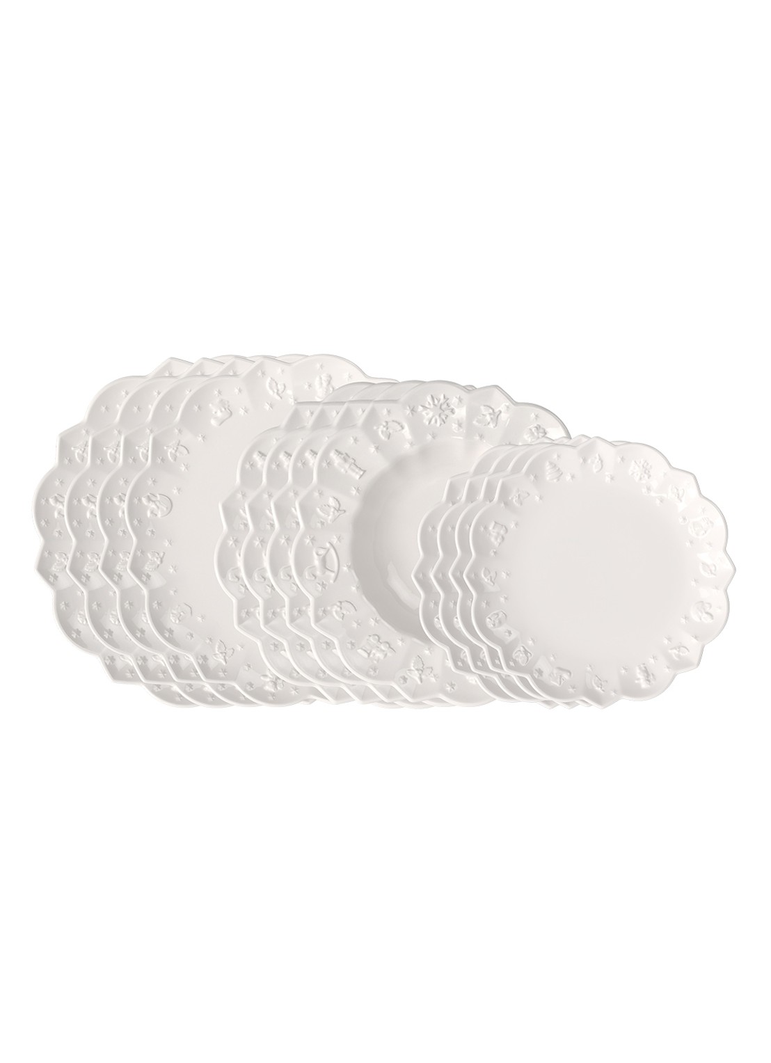 Villeroy & Boch Toy's Delight Royal Classic serviesset 12-delig - voorkant gebroken wit