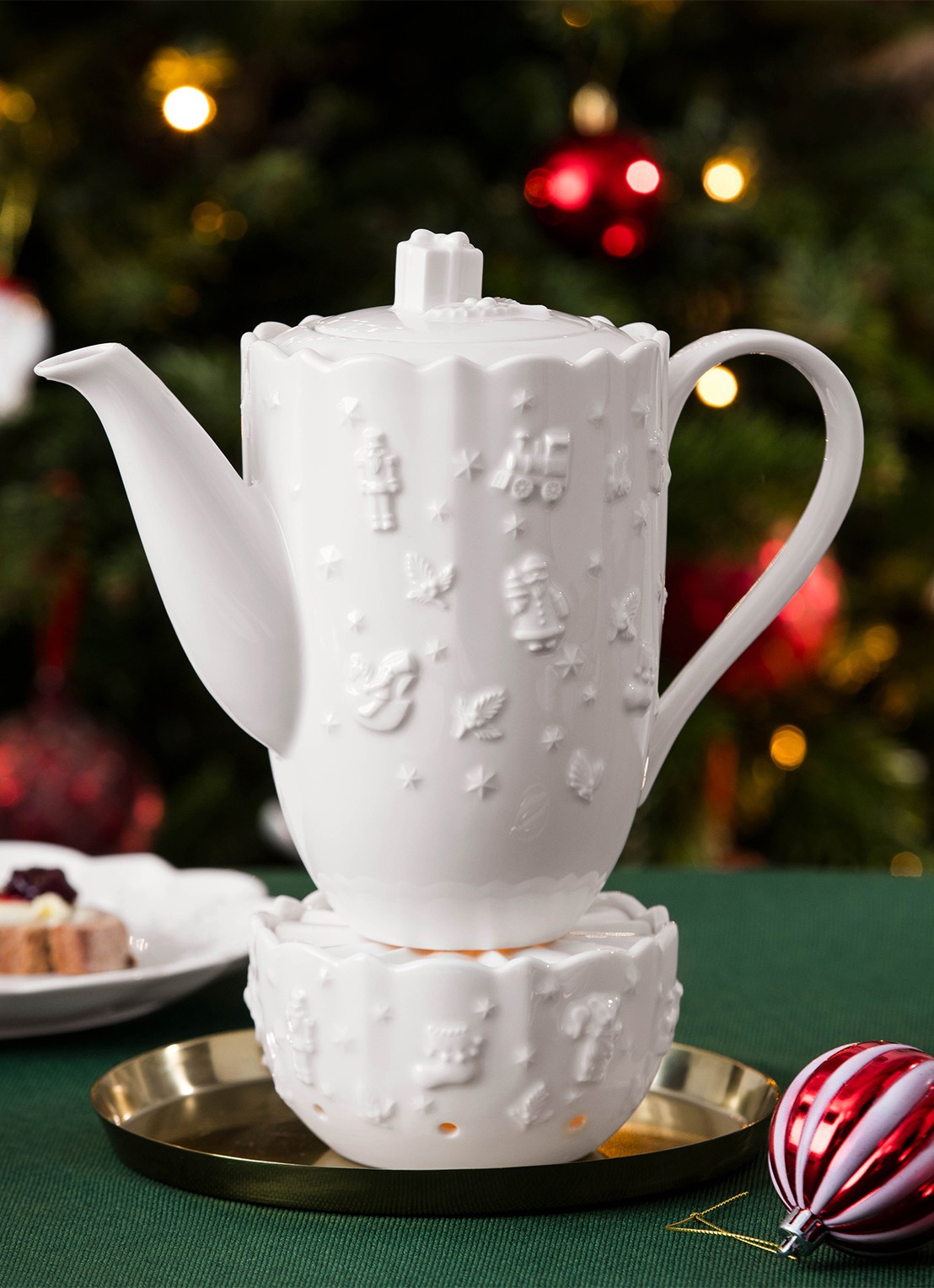 Villeroy & Boch Toy's Delight Royal Classic theelicht 13 cm - voorkant 4 wit