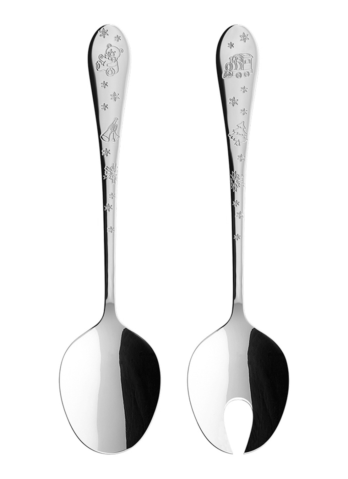 Villeroy & Boch Toy's Delight saladebestek 2-delig - voorkant 2 zilver