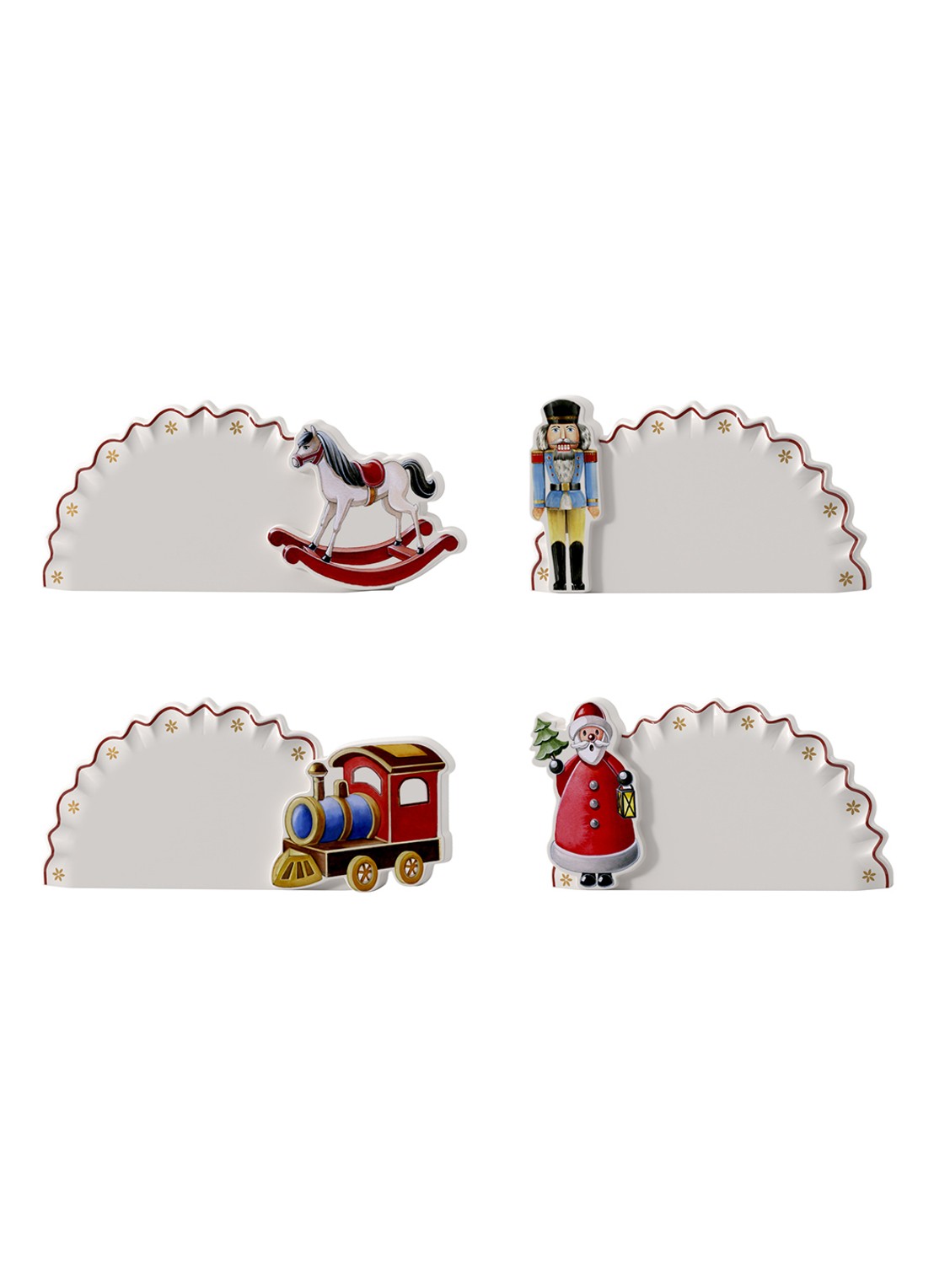 Villeroy & Boch Toy's Delight tafelkaart set van 4 - voorkant 3 wit