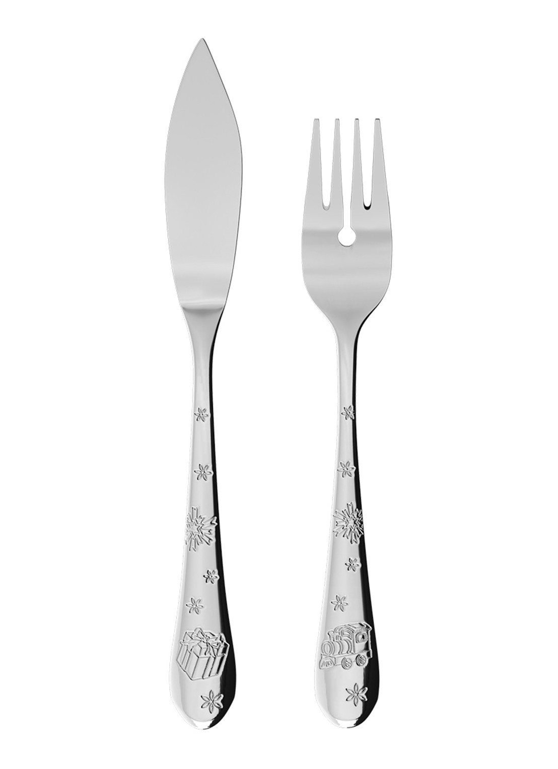 Villeroy & Boch Toy's Delight visbestekset 2-delig - voorkant zilver
