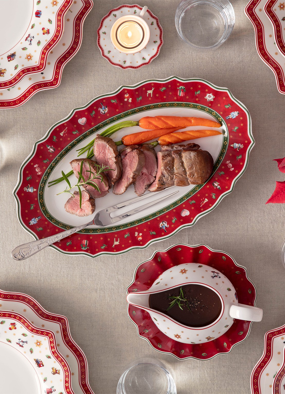 Villeroy & Boch Toy's Delight vleesvork - achterkant 3 zilver