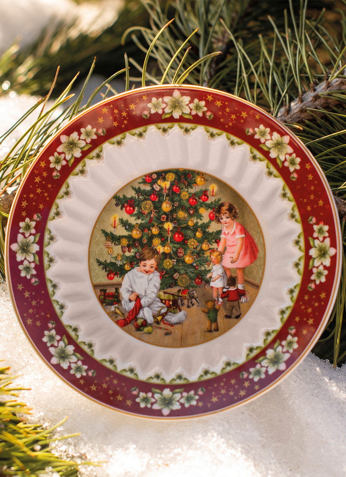 Villeroy & Boch Toy's Fantasy diep ontbijtbord 16,5 cm  - achterkant 3 steenrood