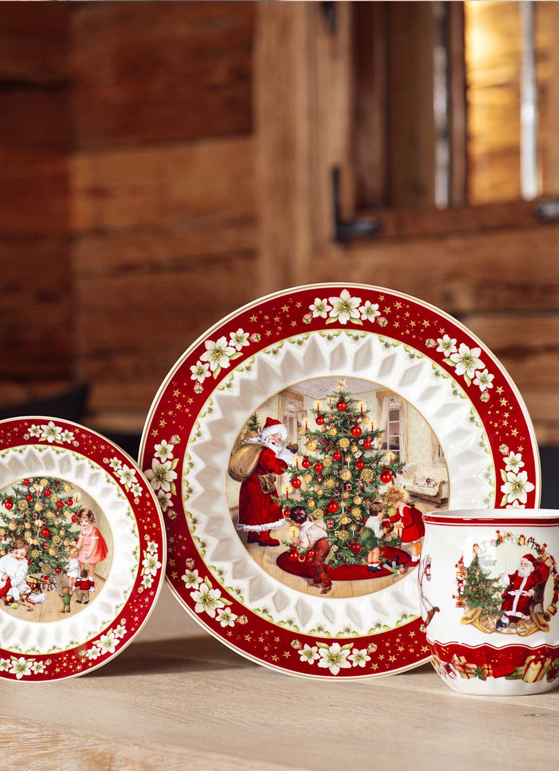 Villeroy & Boch Toy's Fantasy diep ontbijtbord 16,5 cm  - detail steenrood