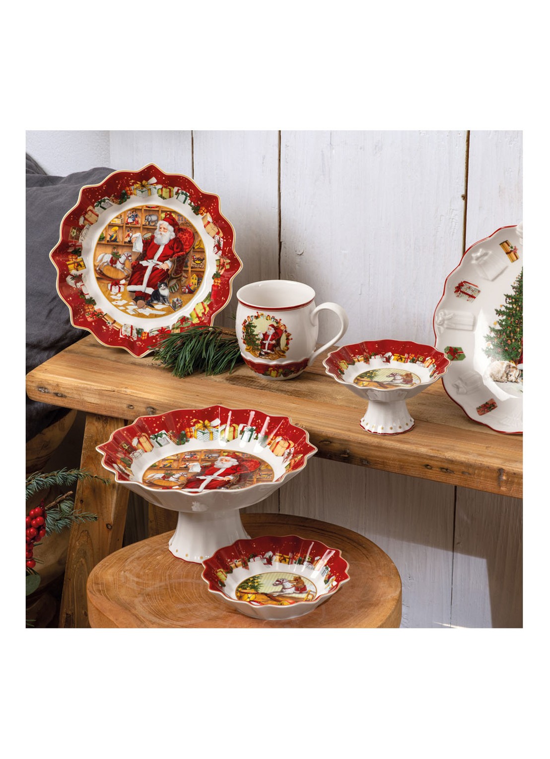 Villeroy & Boch Toy's Fantasy serveerschaal 25 cm - detail 6 steenrood