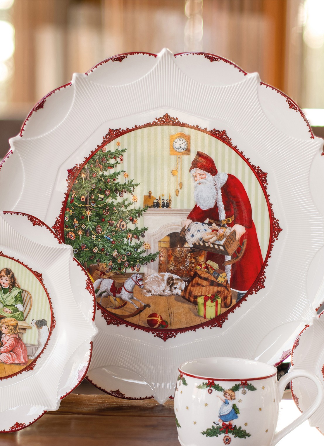 Villeroy & Boch Toy's Fantasy serveerschaal 42 cm - achterkant gebroken wit