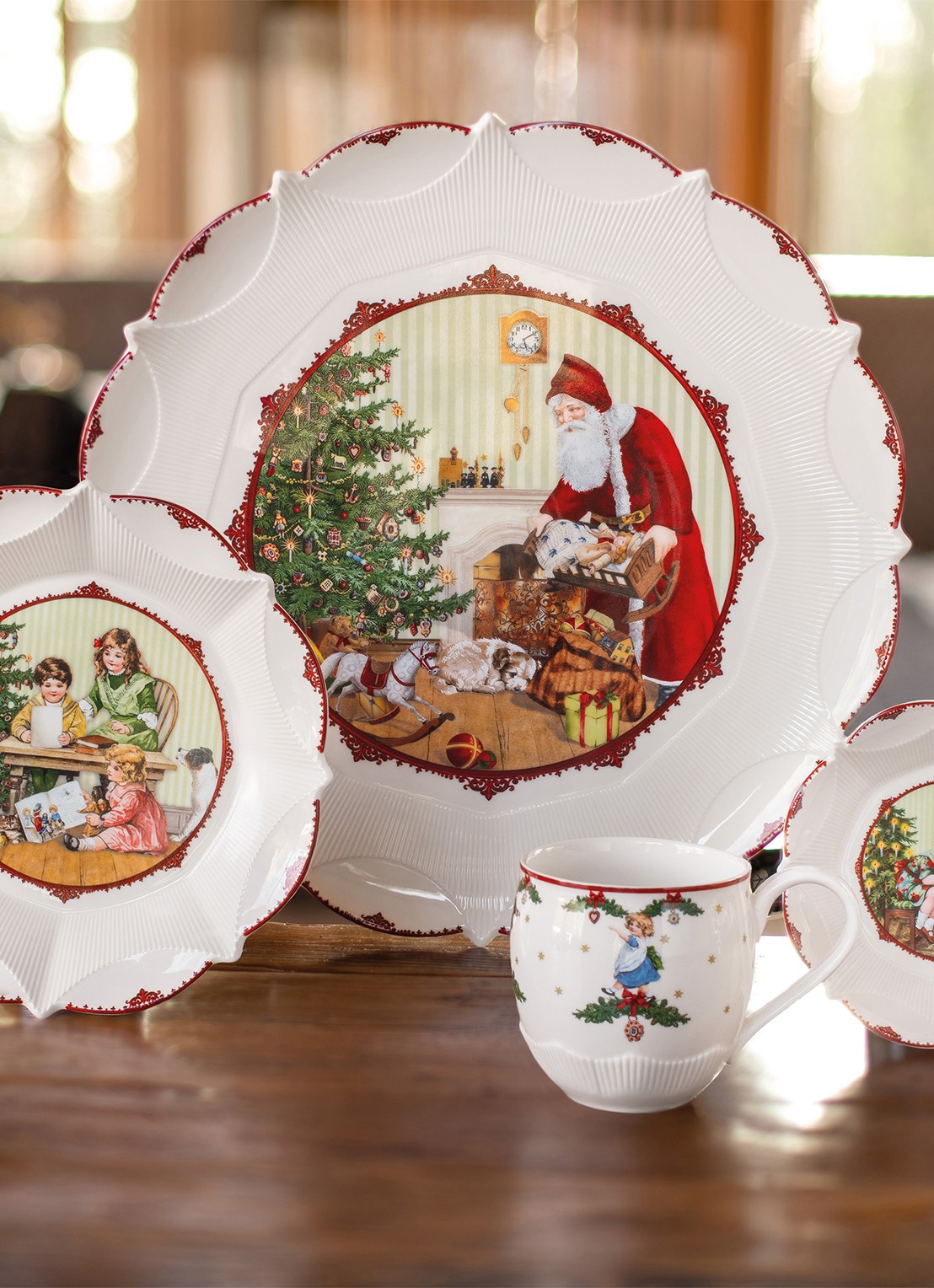 Villeroy & Boch Toy's Fantasy serveerschaal 42 cm - detail 2 gebroken wit