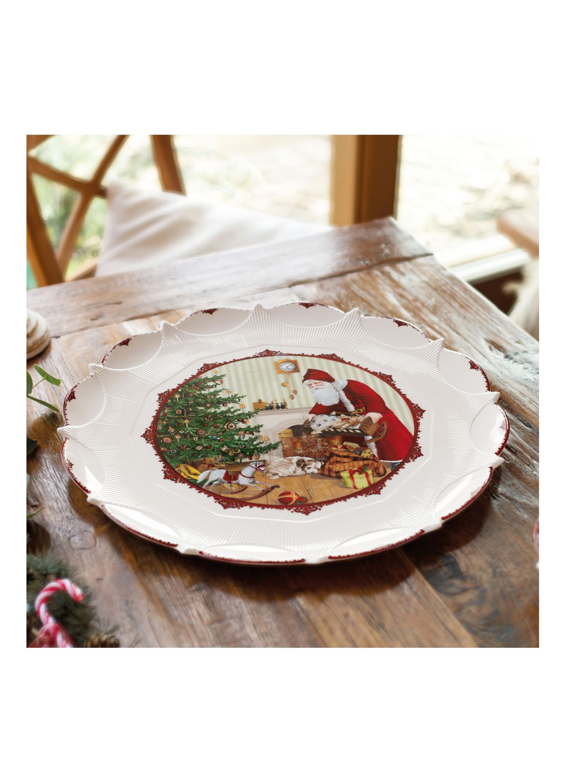 Villeroy & Boch Toy's Fantasy serveerschaal 42 cm - detail 3 gebroken wit