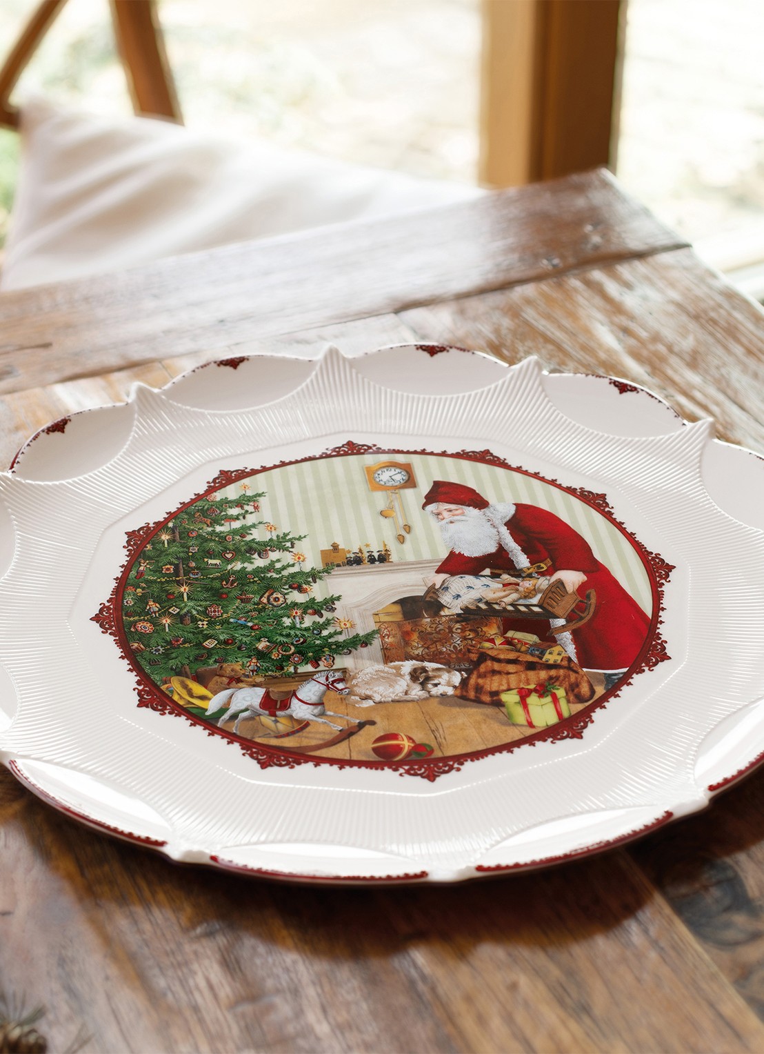 Villeroy & Boch Toy's Fantasy serveerschaal 42 cm - voorkant 7 gebroken wit