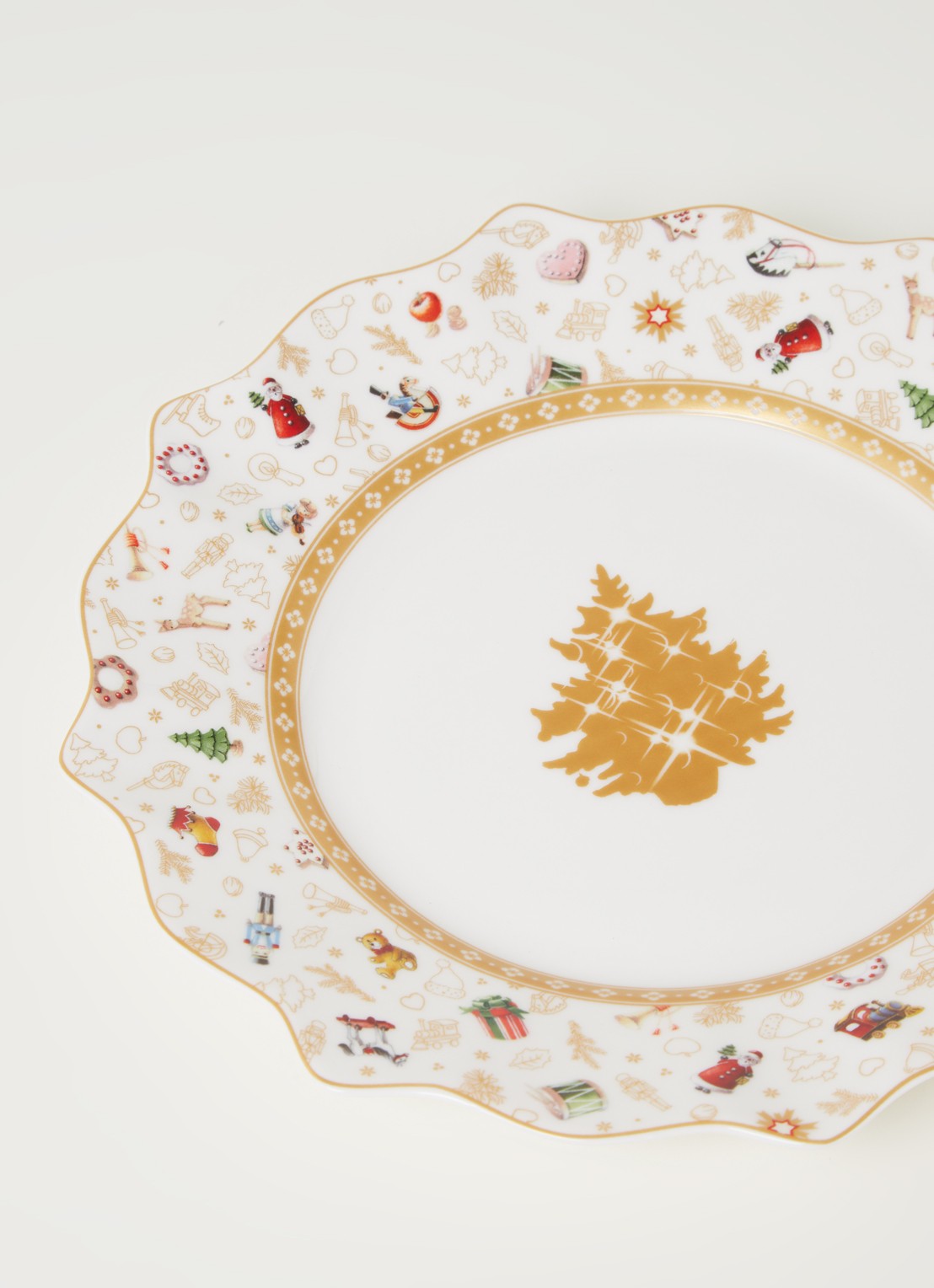 Villeroy & Boch Toys Delight kerst bord 24 cm - detail 4 gebroken wit