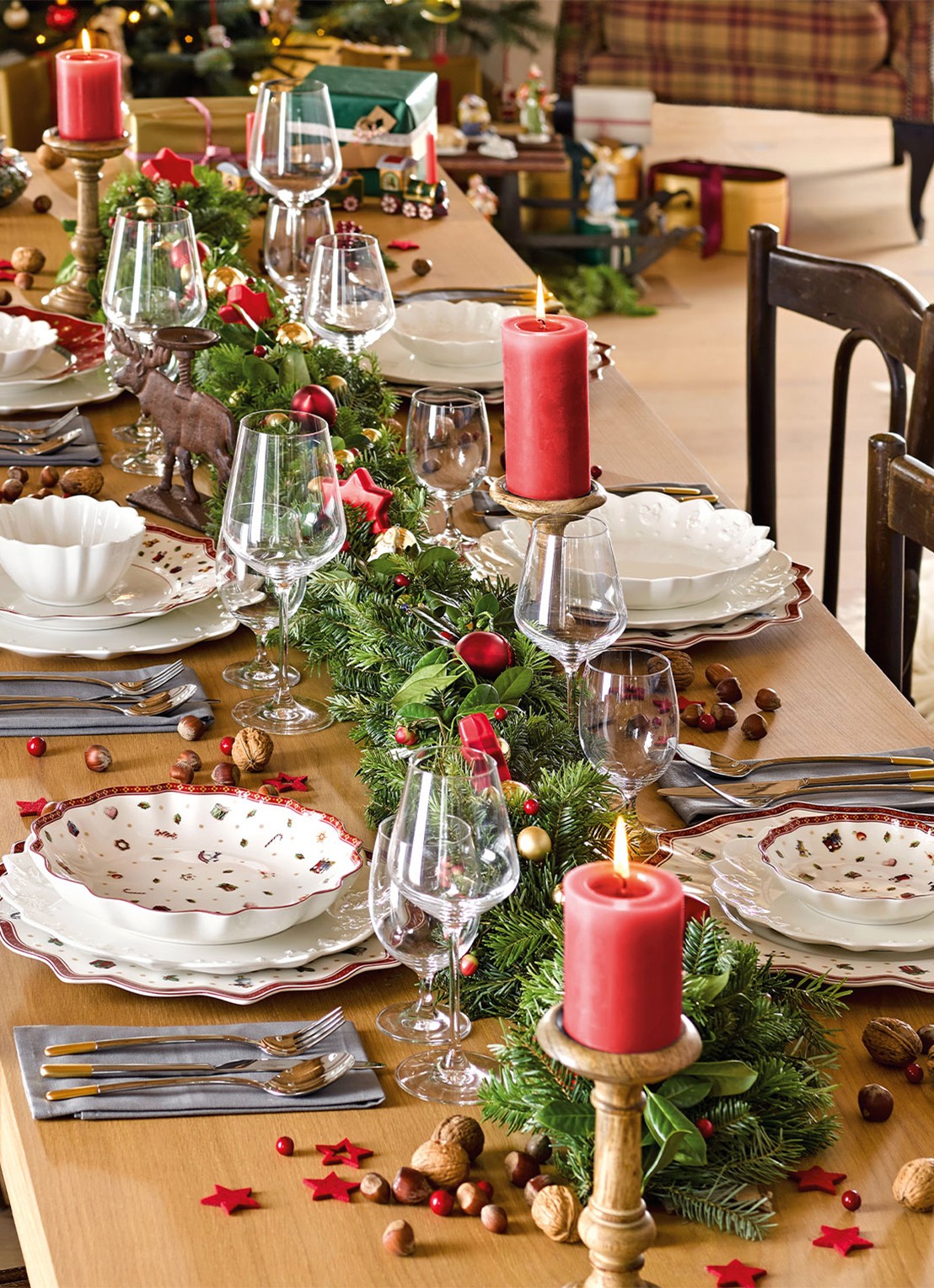 Villeroy & Boch Toys Delight kerst serveerschaal 16 cm - detail 5 steenrood