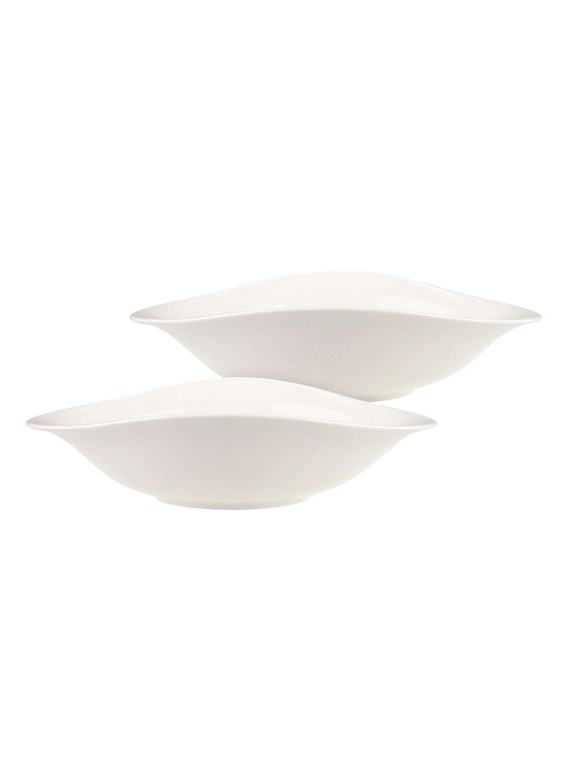 Villeroy & Boch Vapiano pastabord set van 2 - voorkant gebroken wit
