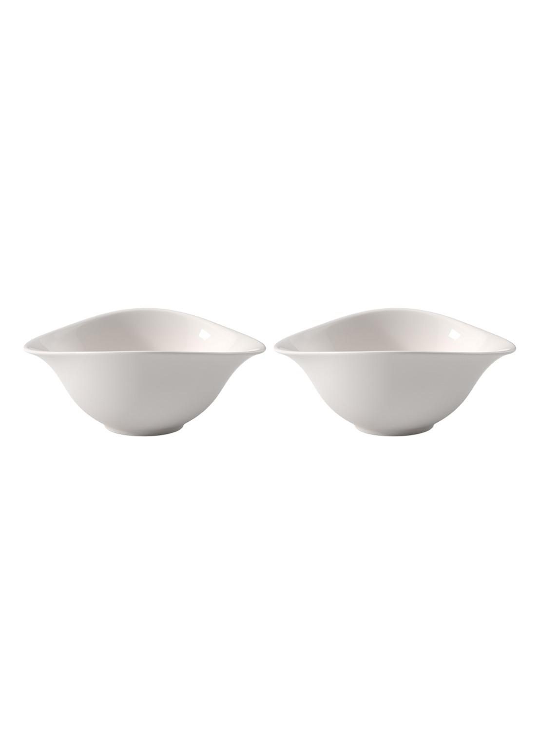 Villeroy & Boch Vapiano saladekom set van 2 - voorkant 2 gebroken wit