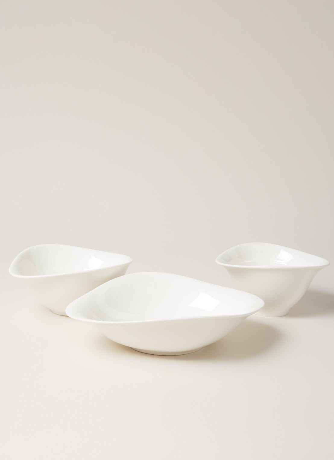 Villeroy & Boch Vapiano serviesset 6-delig  - voorkant 3 gebroken wit