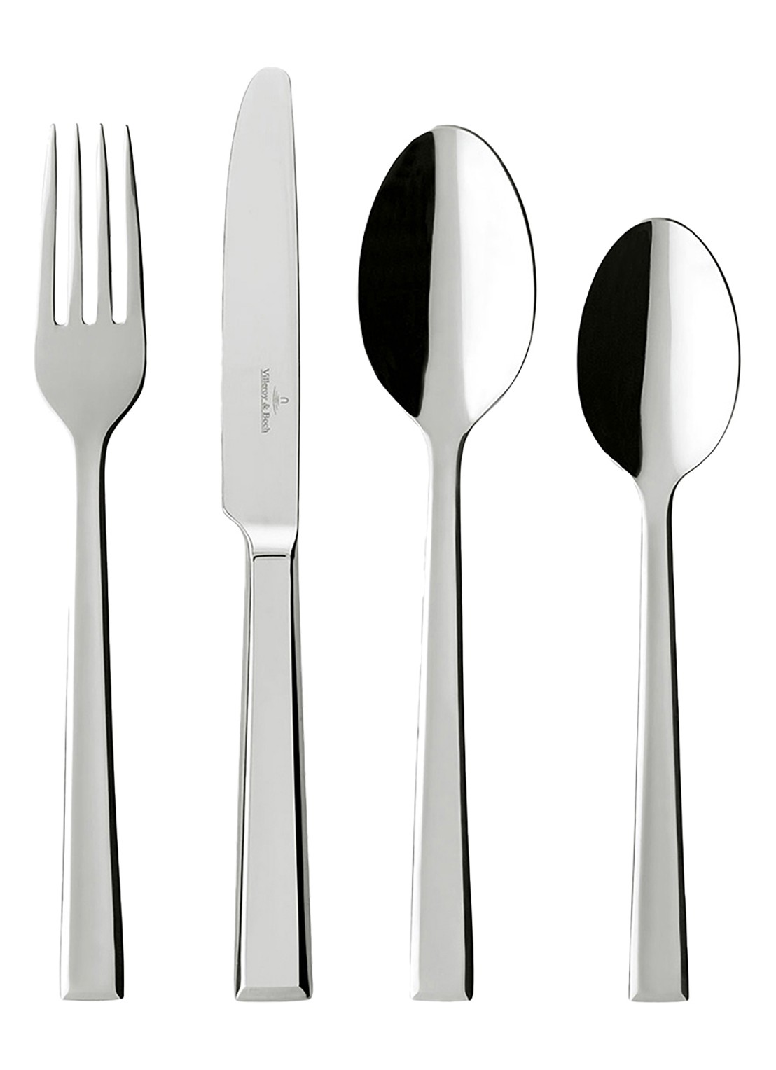 Villeroy & Boch Victor bestekset 24-delig - voorkant zilver