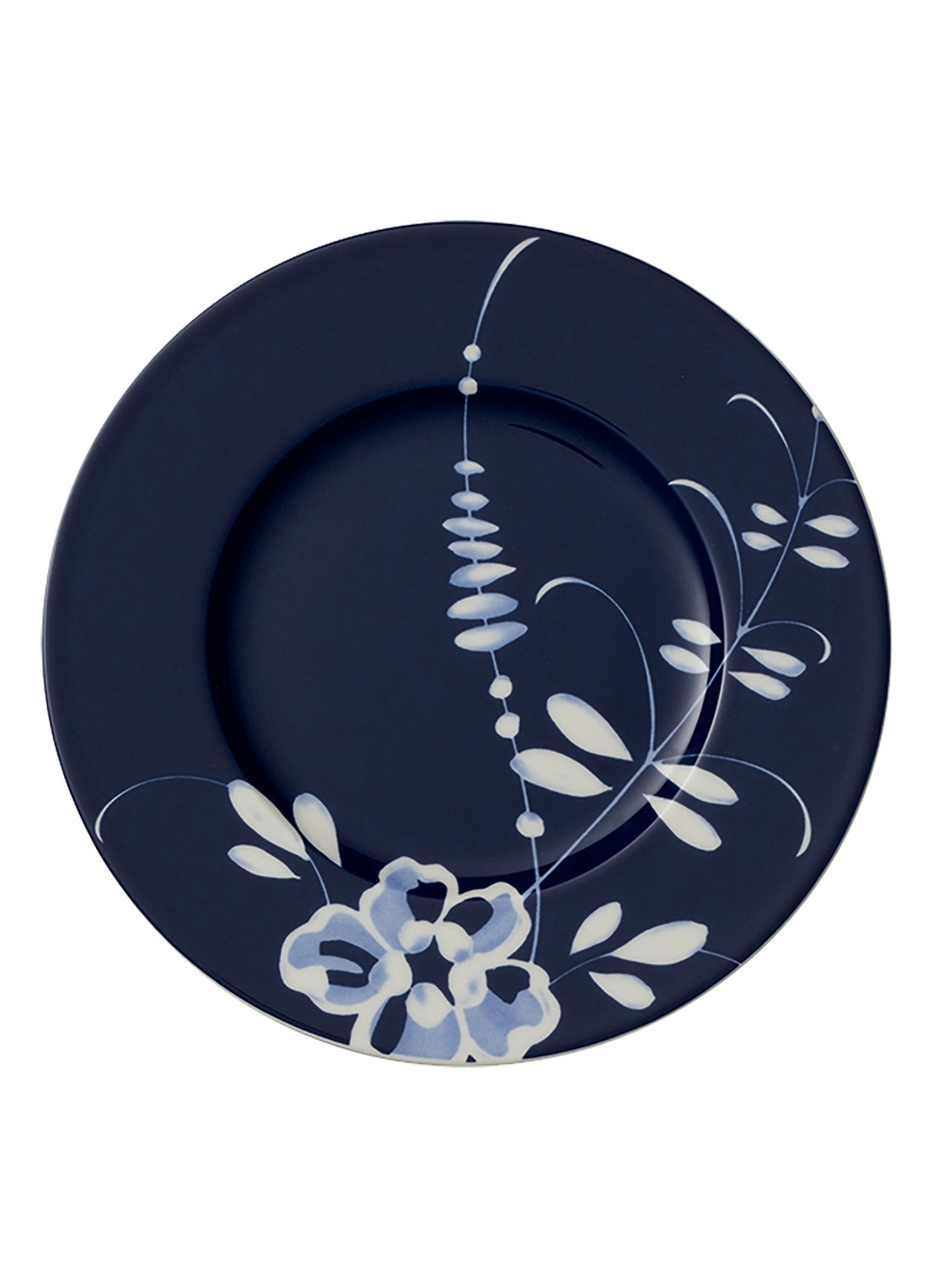 Villeroy & Boch Vieux Luxembourg Brindille ontbijtbord 22 cm - voorkant 2 donkerblauw