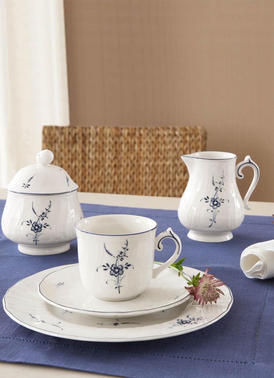 Villeroy & Boch Vieux Luxembourg suikerpot 250 ml - voorkant 2 gebroken wit
