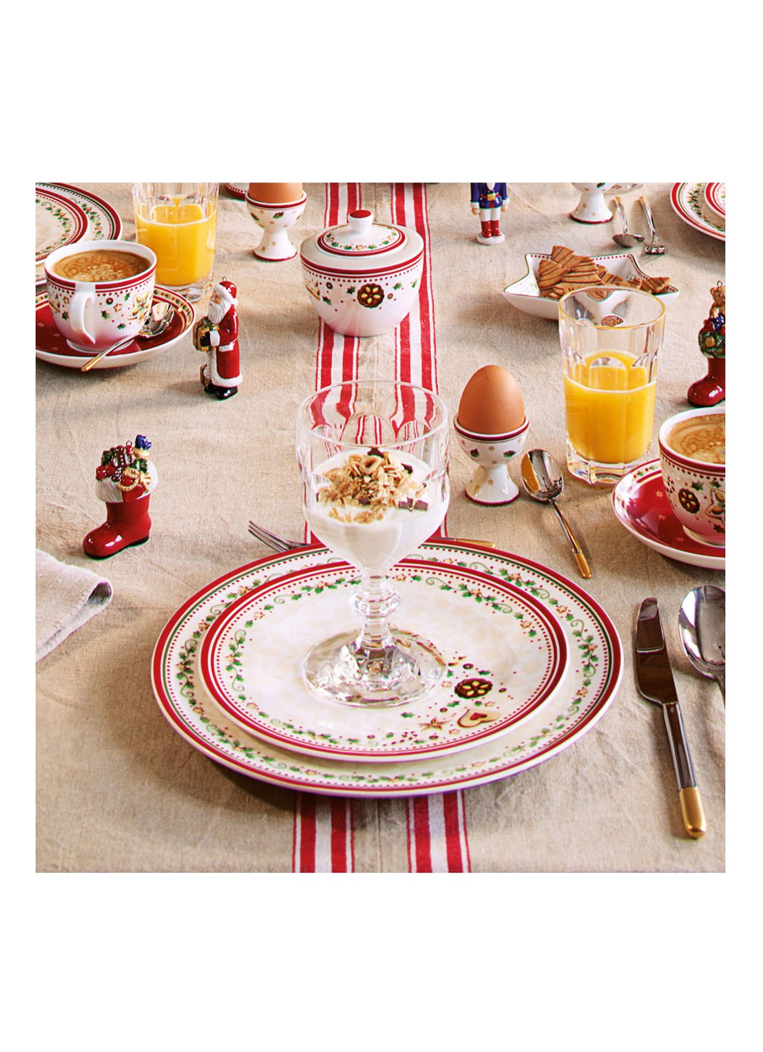 Villeroy & Boch Winter Bakery Delight Kerst dinerbord 27 cm - detail 3 gebroken wit