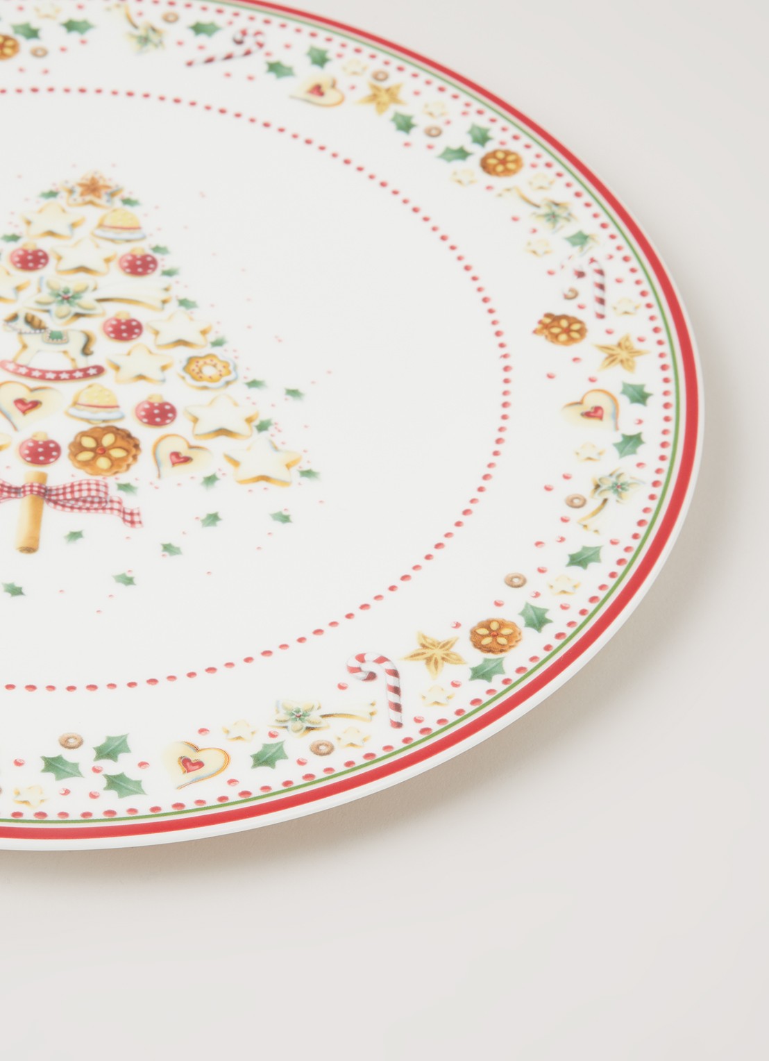 Villeroy & Boch Winter Bakery Delight Kerst onderbord 32 m - detail gebroken wit